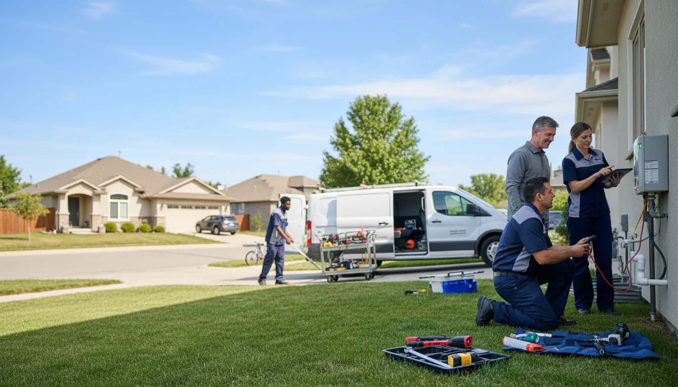 Tankless water heater service in Otis, KS